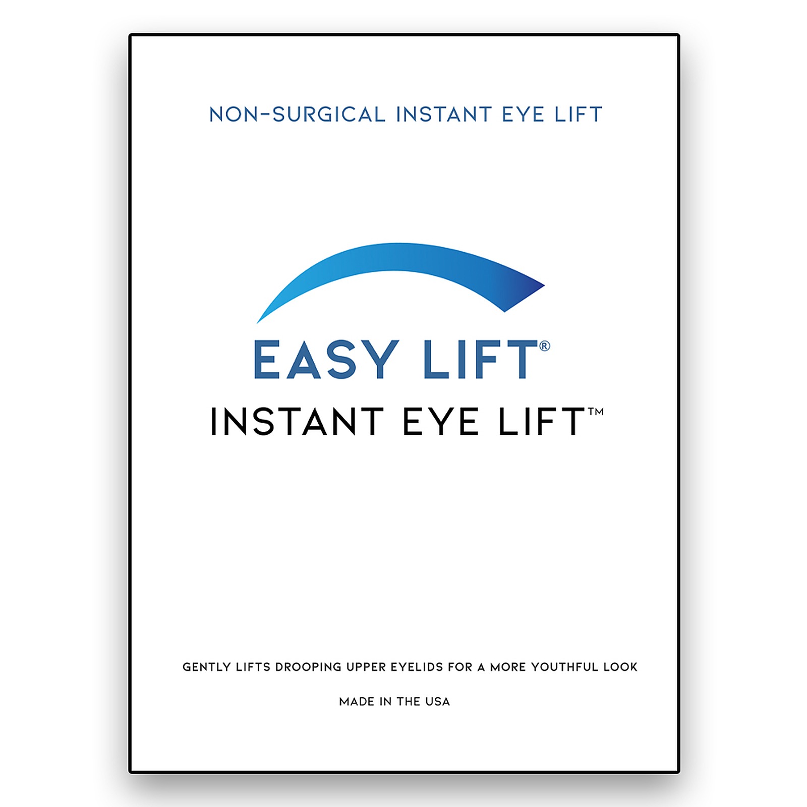 EasyLift® Refill Pack retail box — 64 single-use eye lift strips